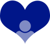 Heart icon with a person icon inside